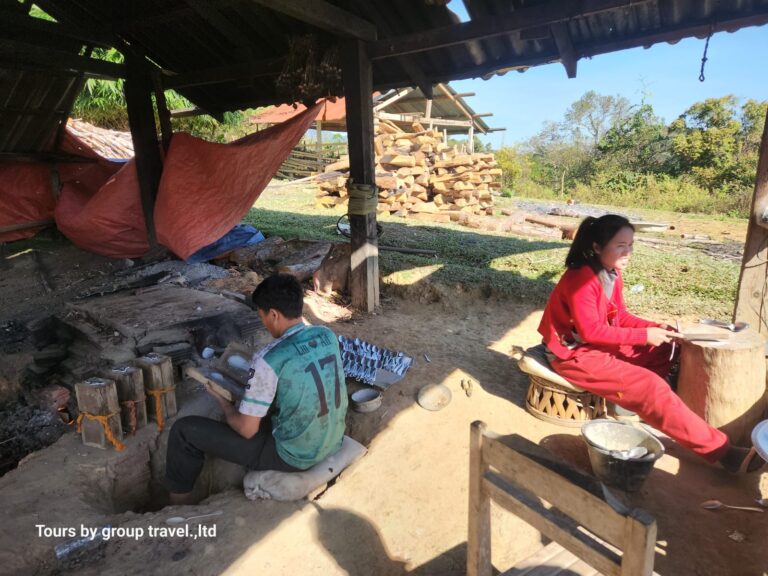 family making spoon